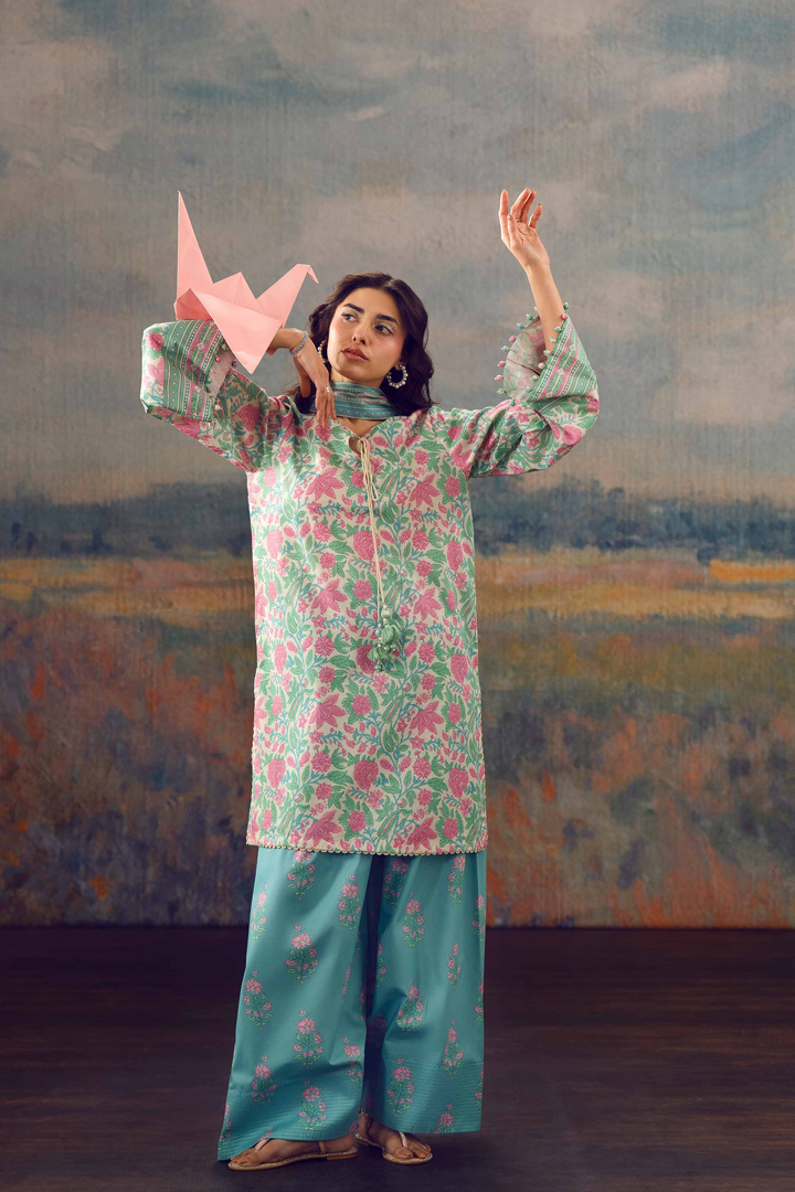 3 Piece - Printed Suit