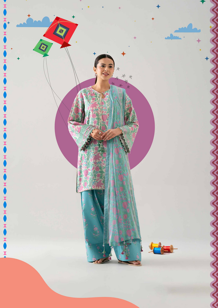 3 Piece - Printed Suit