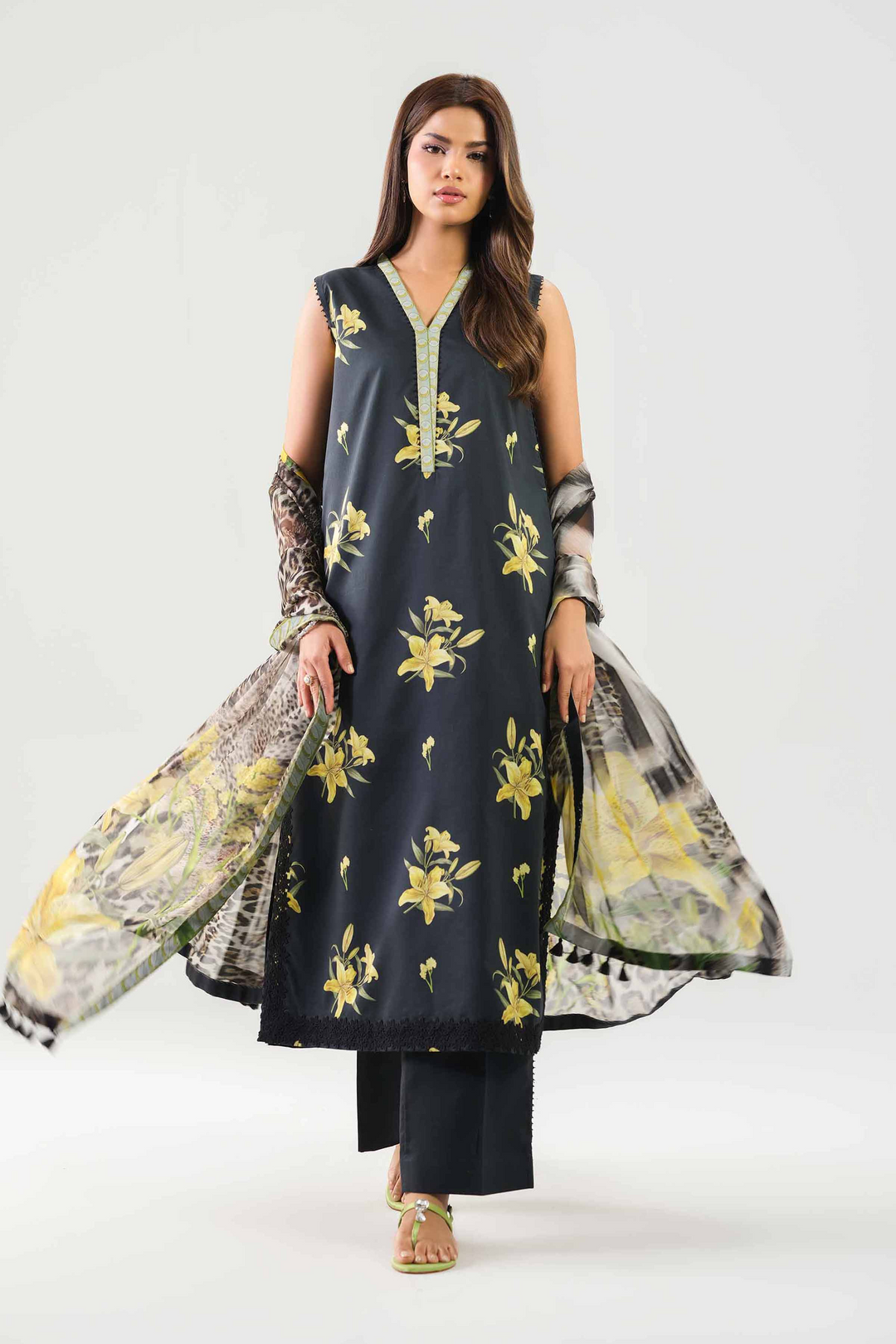 3 Piece - Printed Suit
