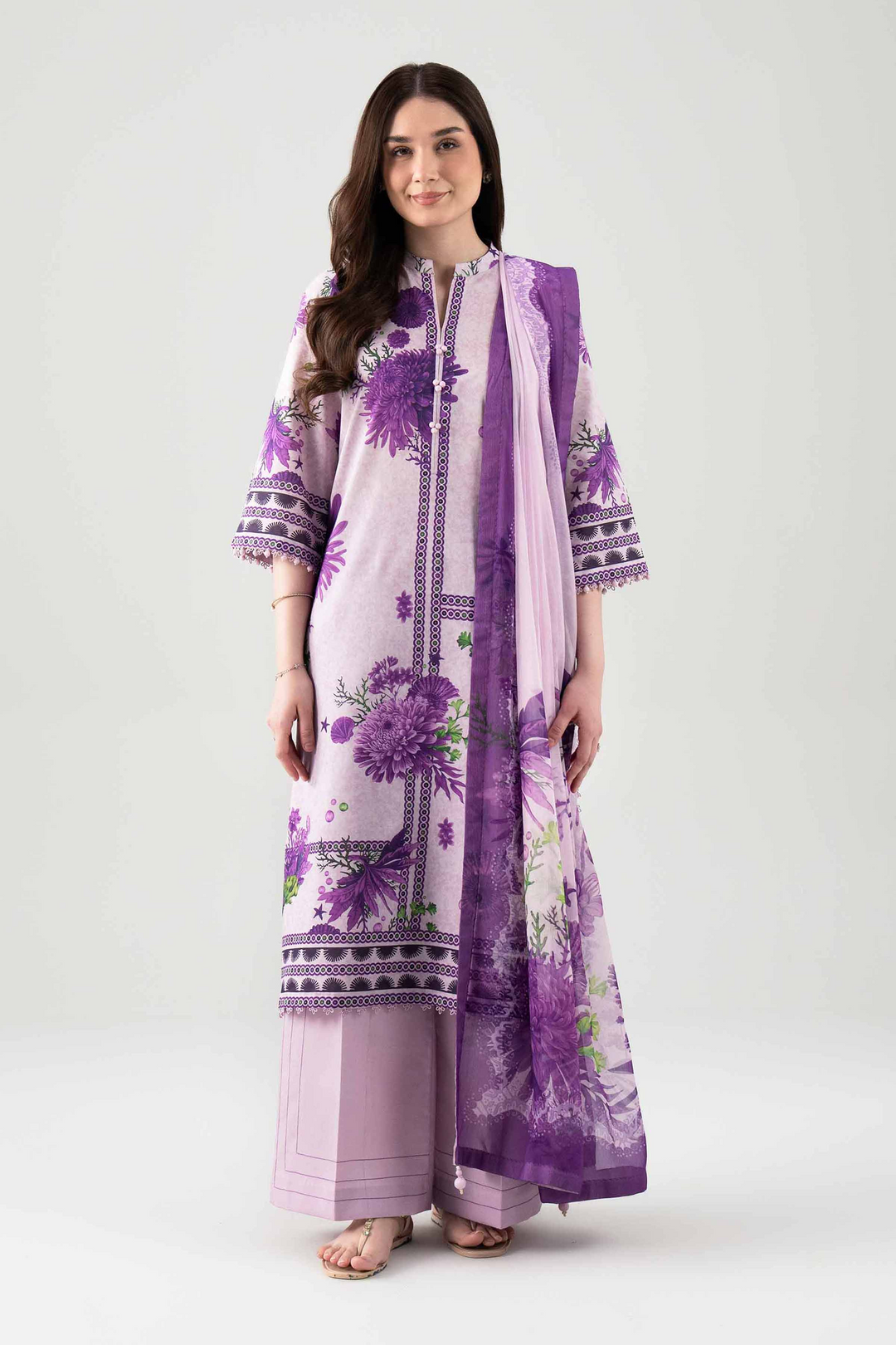 3 Piece - Printed Suit