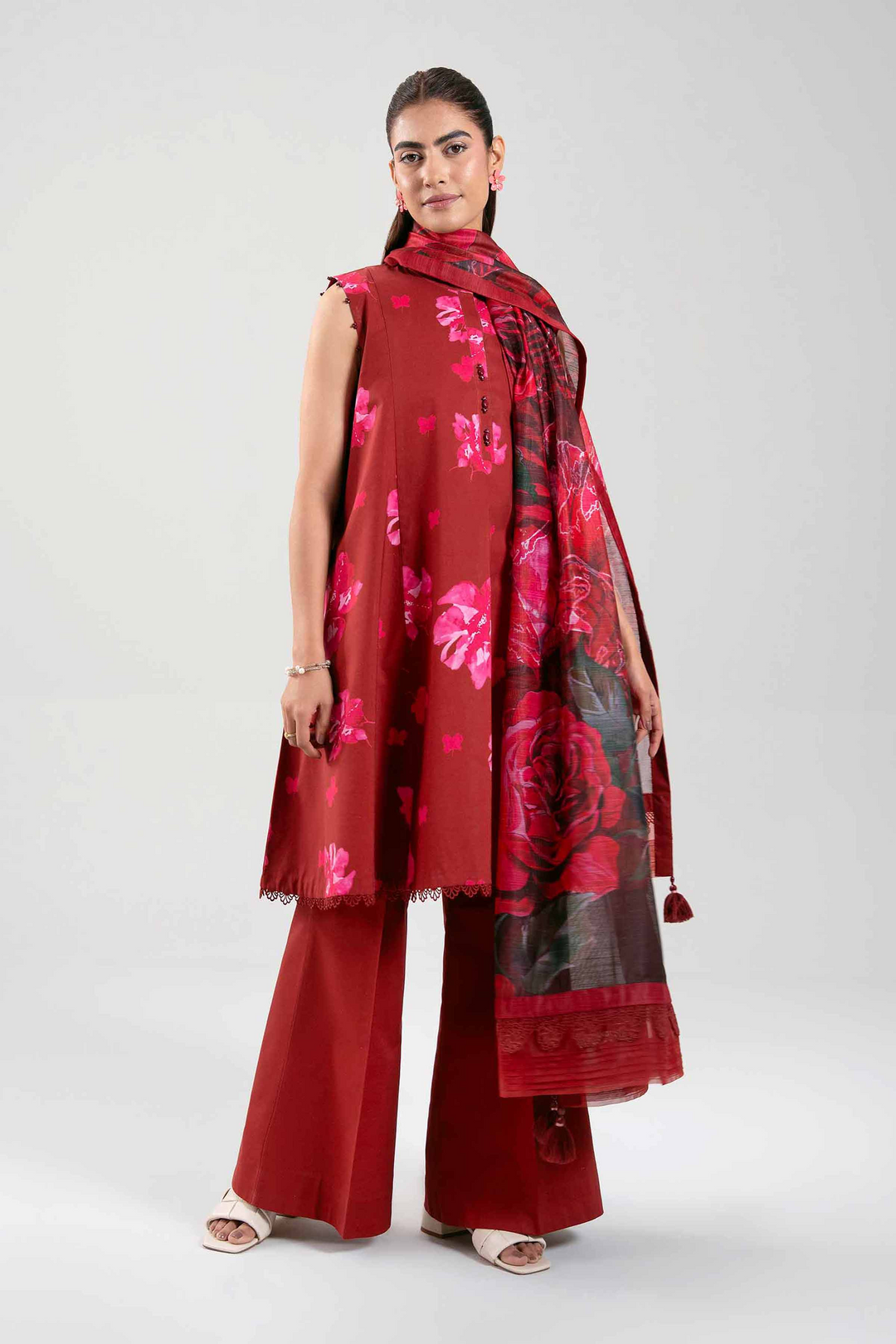 3 Piece - Printed Suit