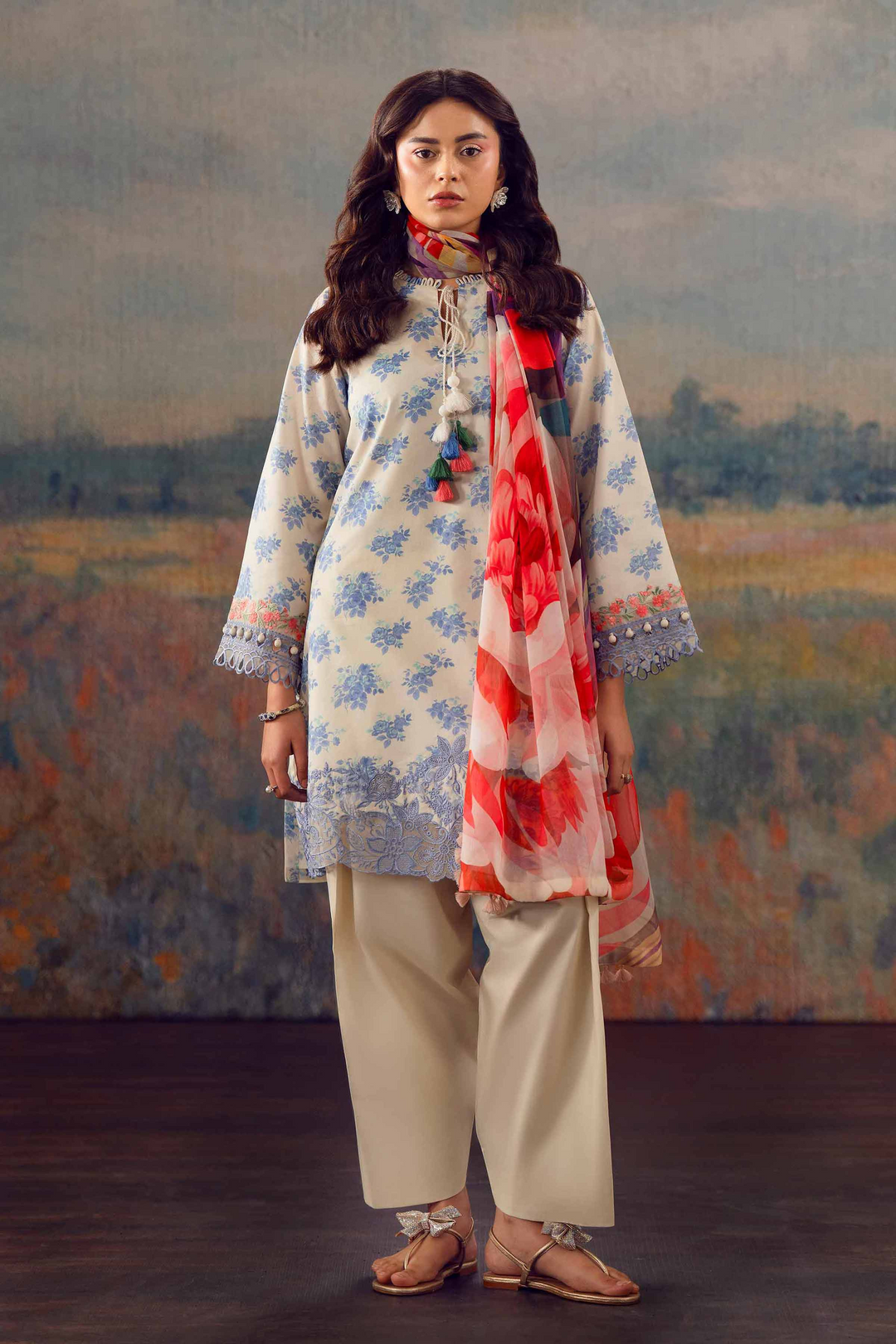 3 Piece - Printed Suit