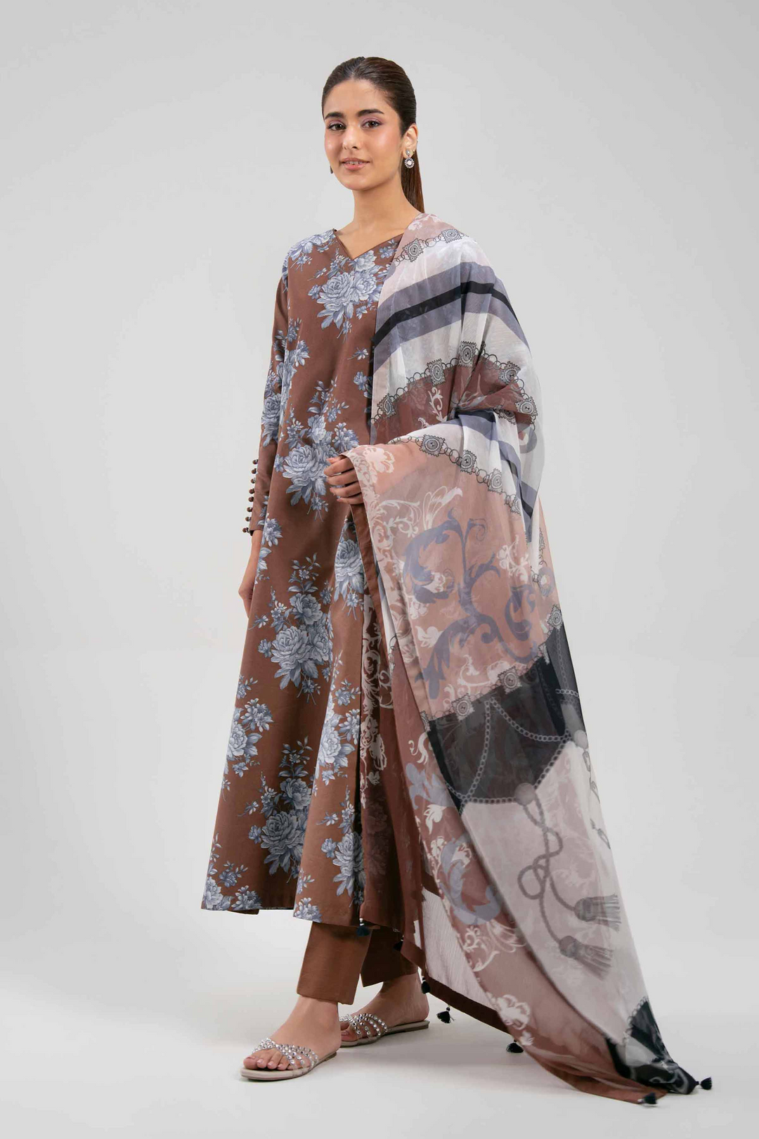 3 Piece - Printed Suit