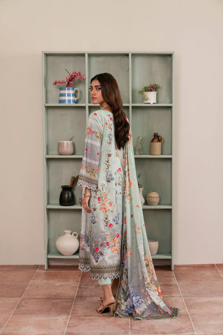 Resham Unstitched Cambric 3 Pcs Printed Suit