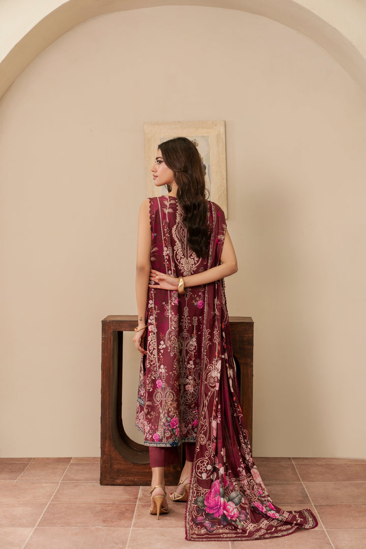 Resham Unstitched Cambric 3 Pcs Printed Suit