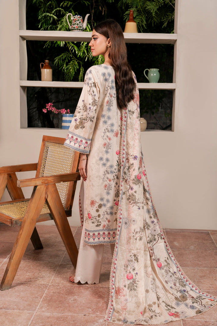 Resham Unstitched Cambric 3 Pcs Printed Suit