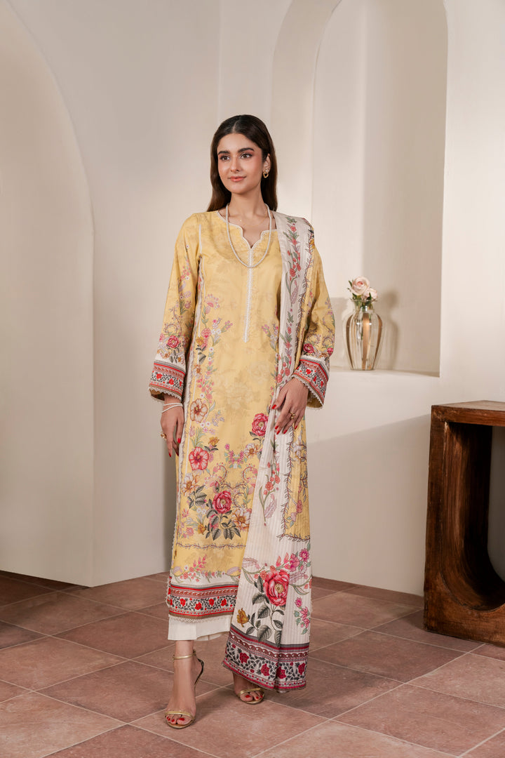 Resham Unstitched Cambric 3 Pcs Printed Suit