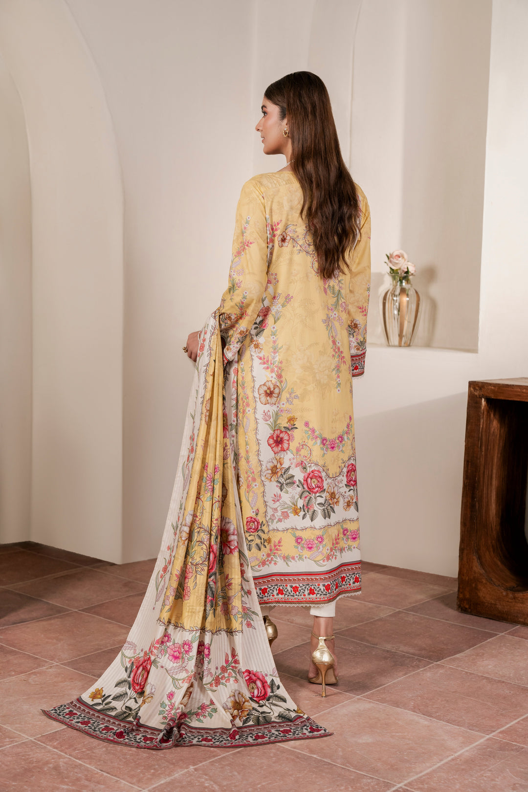 Resham Unstitched Cambric 3 Pcs Printed Suit