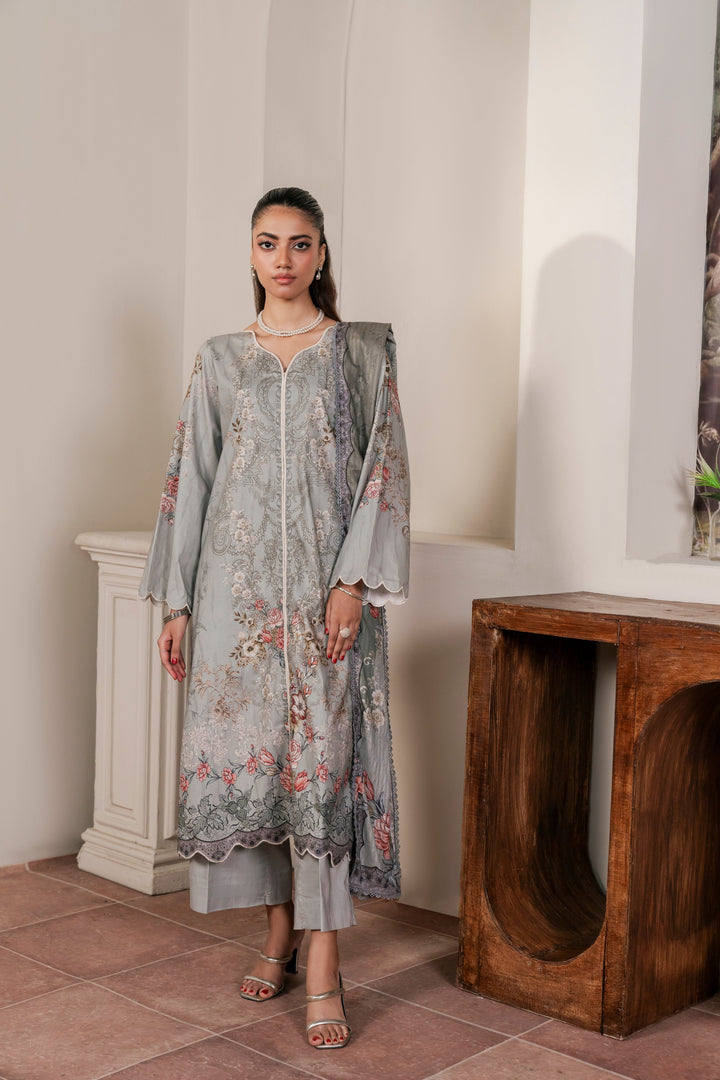 Resham Unstitched Cambric 3 Pcs Printed Suit