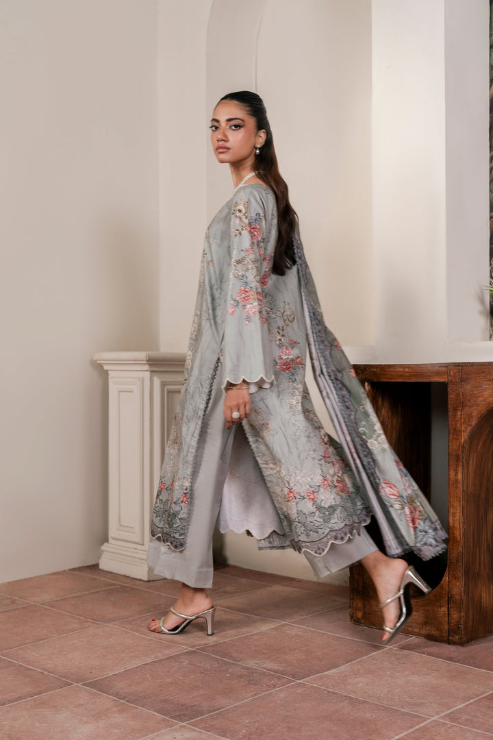 Resham Unstitched Cambric 3 Pcs Printed Suit
