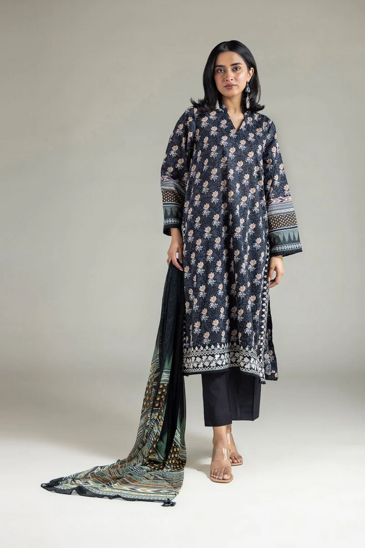 Printed | Cambric Three Piece Suit