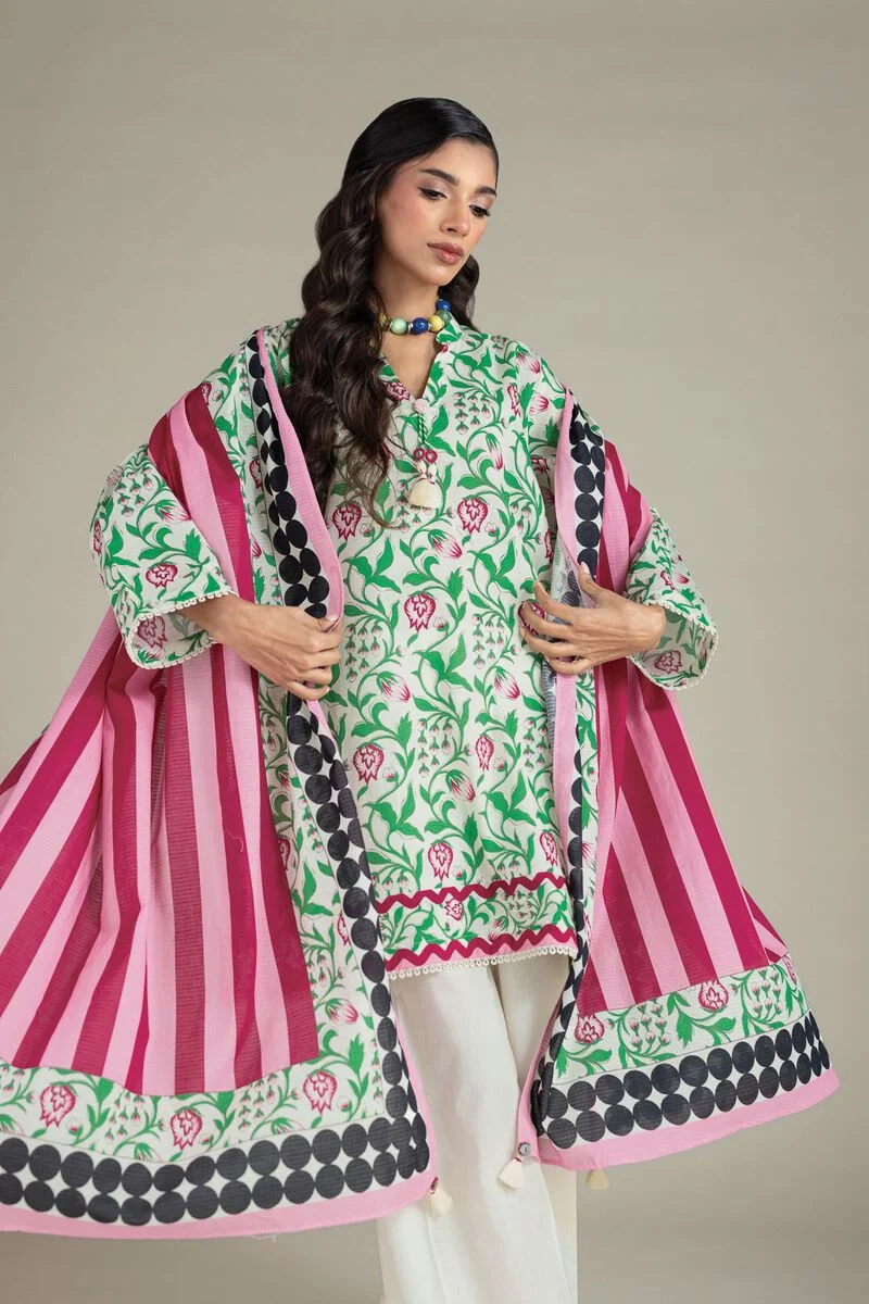 Printed | Cambric 3-Piece Floral Suit