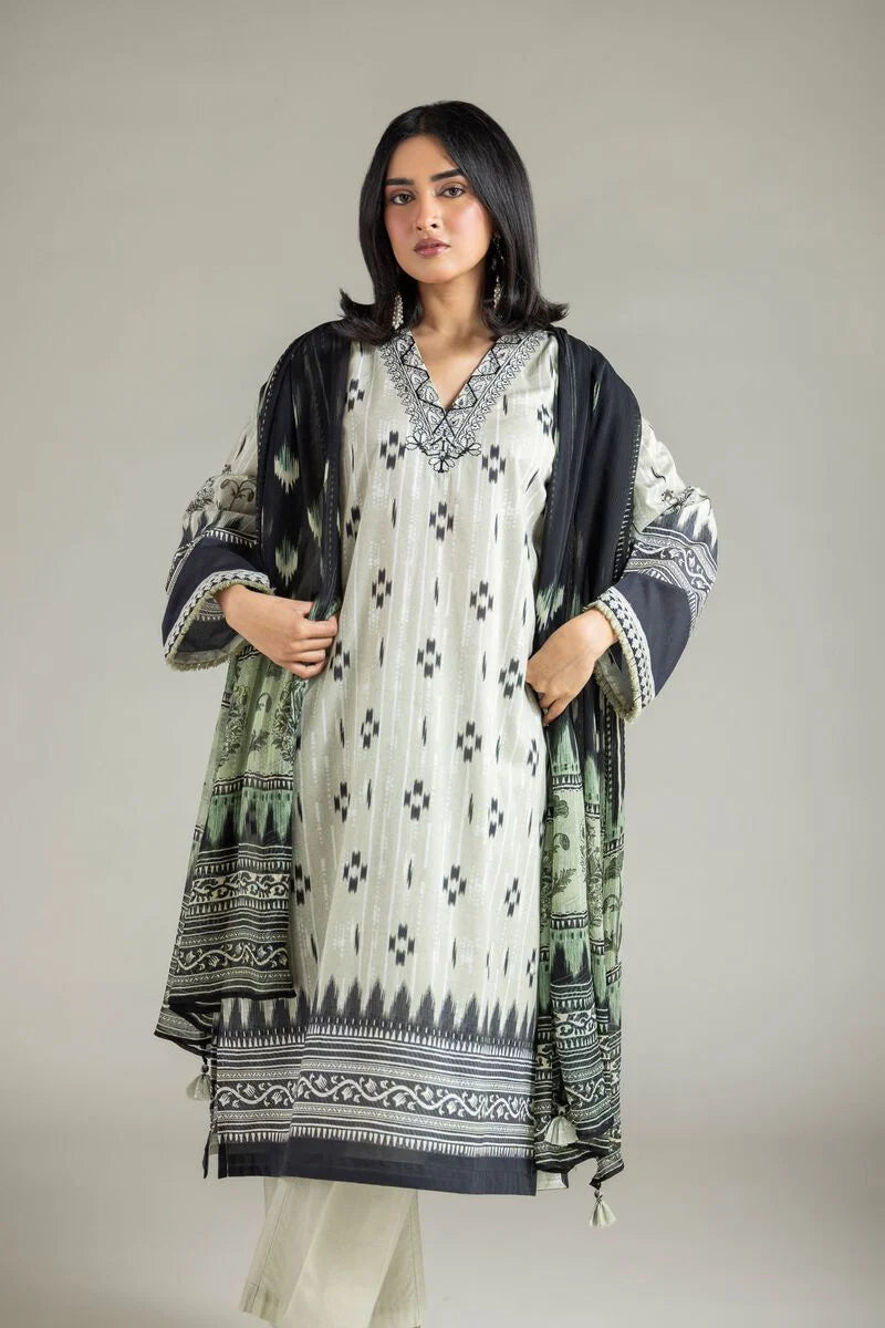 Embroidered | Lawn Lawn 3-Piece Outfit