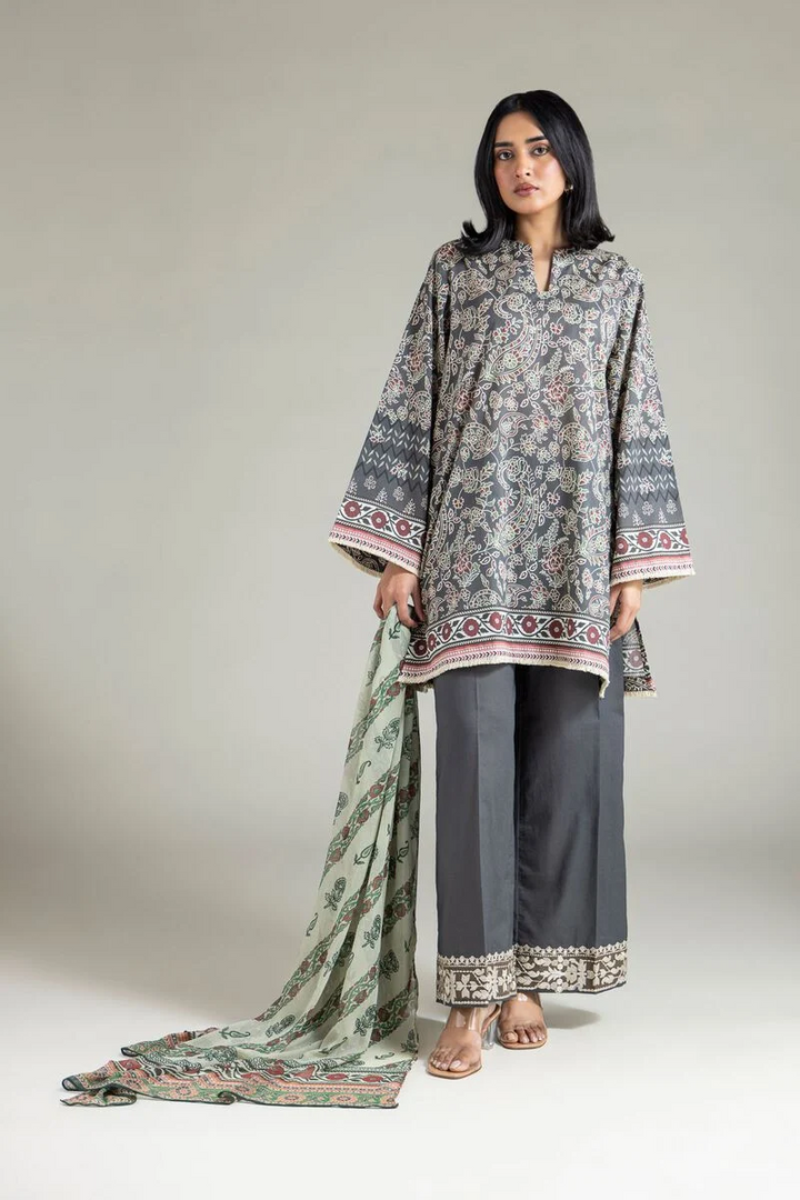 Embroidered | Lawn Fabrics 3 Piece