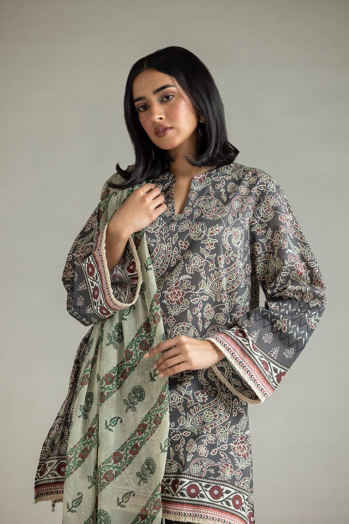 Embroidered | Lawn Fabrics 3 Piece