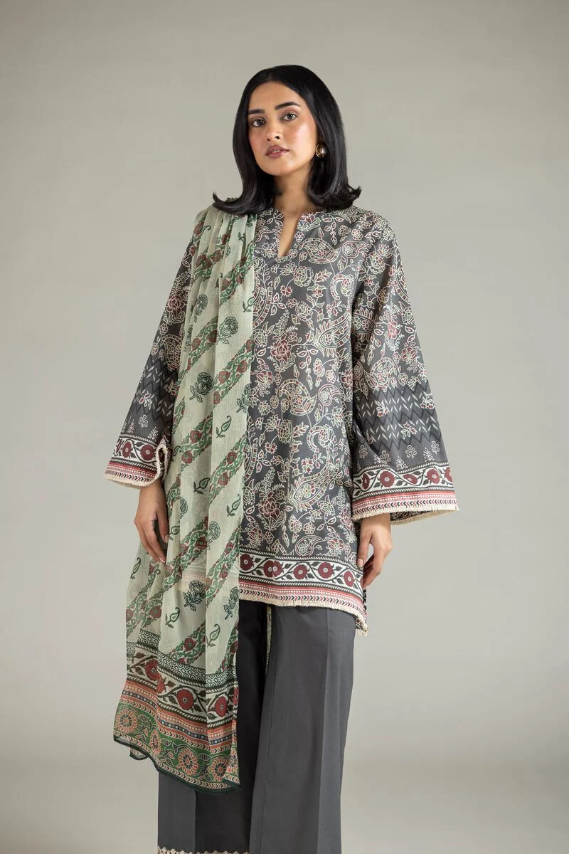 Embroidered | Lawn Fabrics 3 Piece