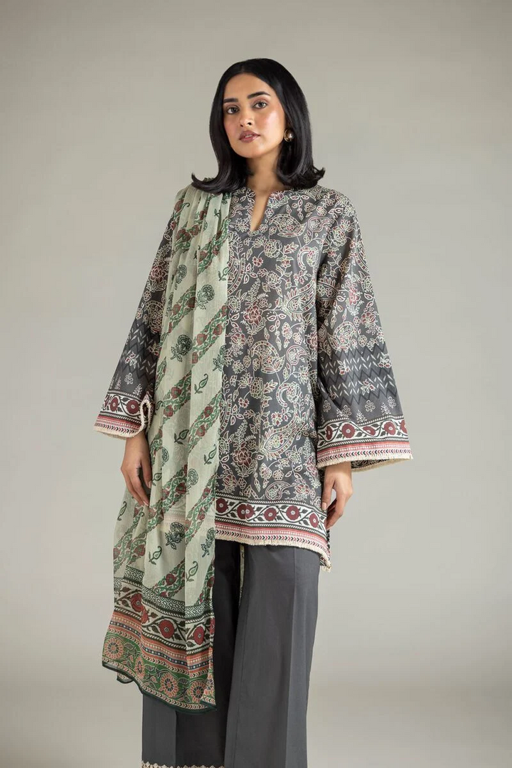 Embroidered | Lawn Fabrics 3 Piece