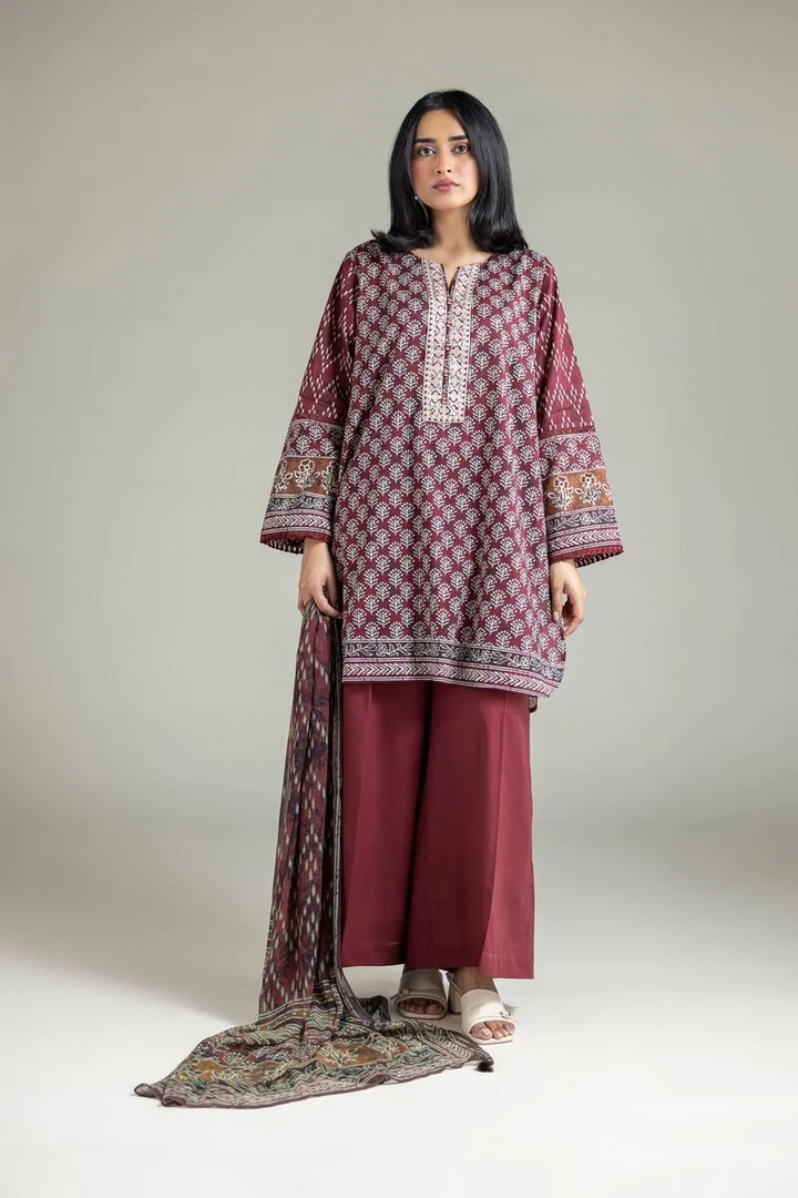Embroidered | Lawn Fabrics 3 Piece