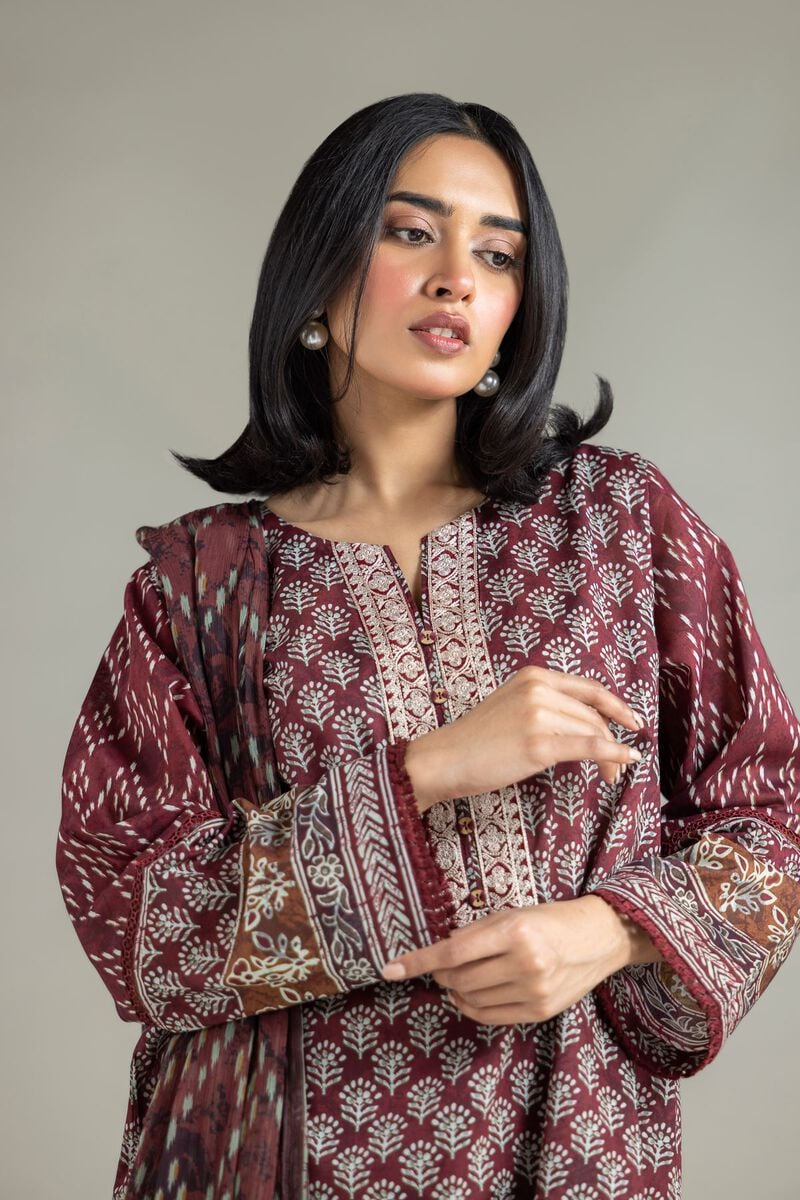 Embroidered | Lawn Fabrics 3 Piece