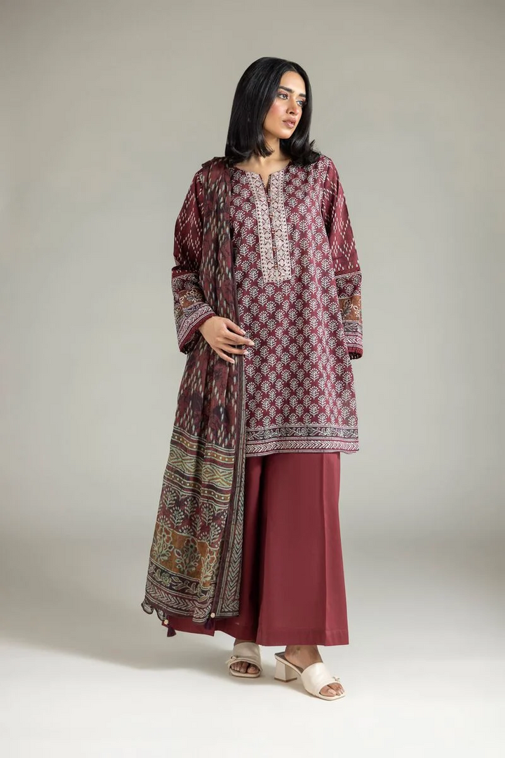 Embroidered | Lawn Fabrics 3 Piece