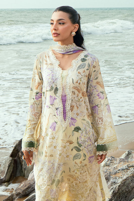Gardenia Unstitched Embroidered Lawn