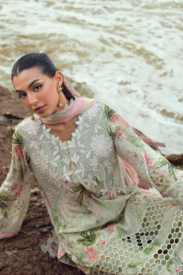 Gardenia Unstitched Embroidered Lawn