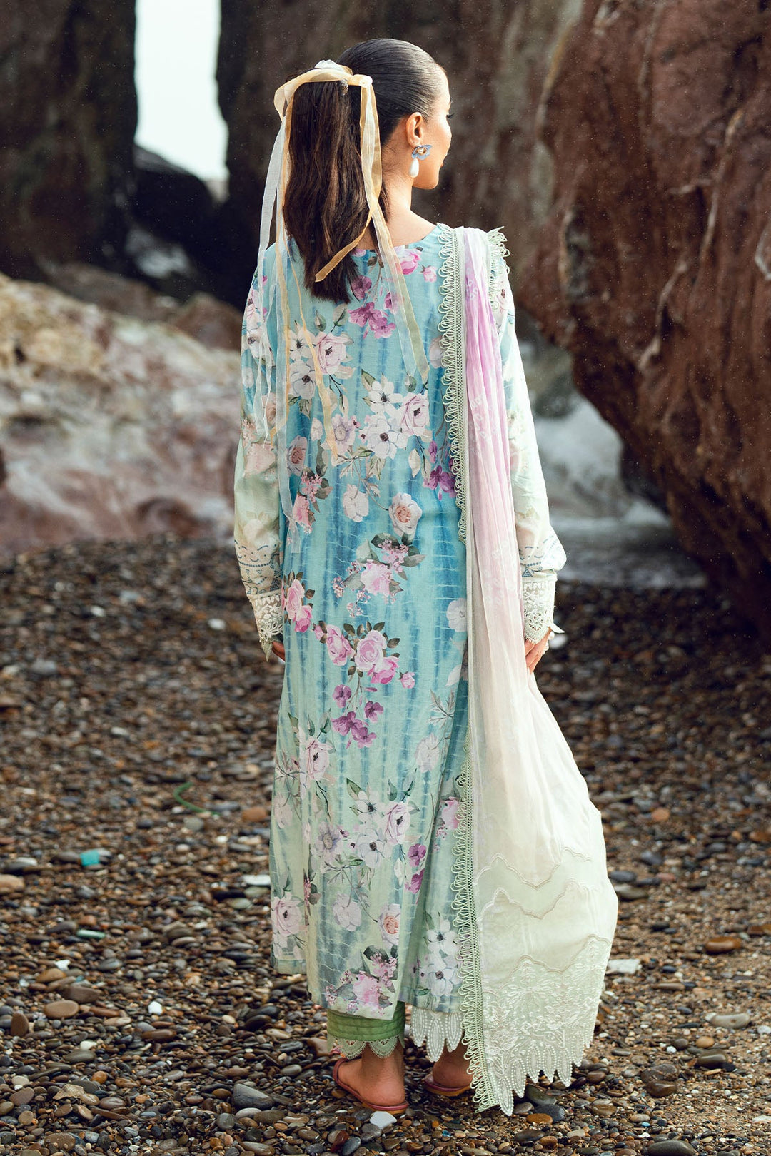 Gardenia Unstitched Embroidered Lawn