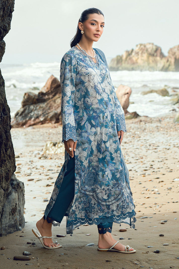 Gardenia Unstitched Embroidered Lawn