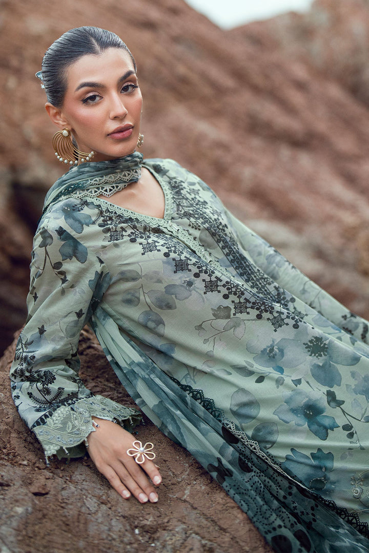 Gardenia Unstitched Embroidered Lawn