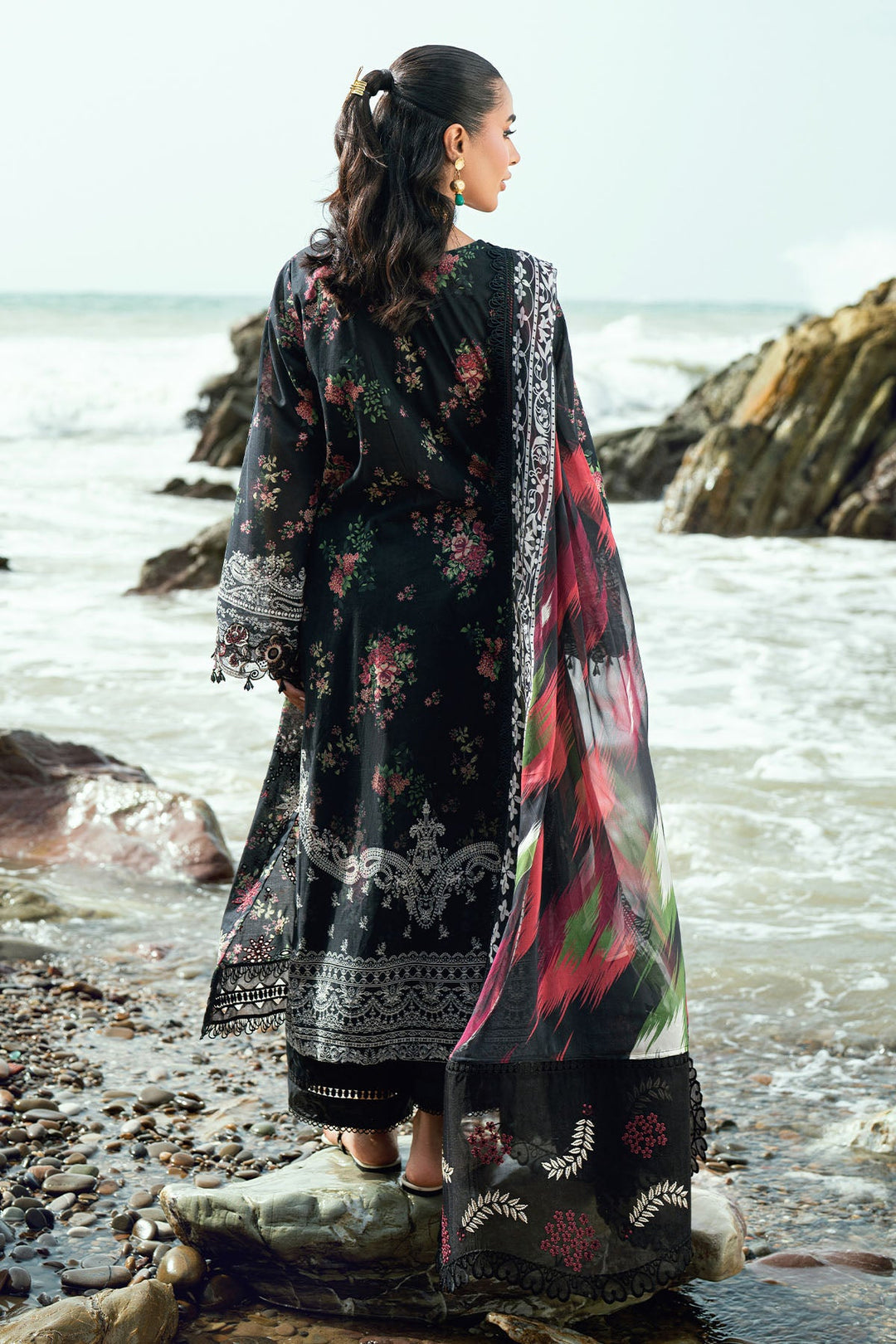 Gardenia Unstitched Embroidered Lawn