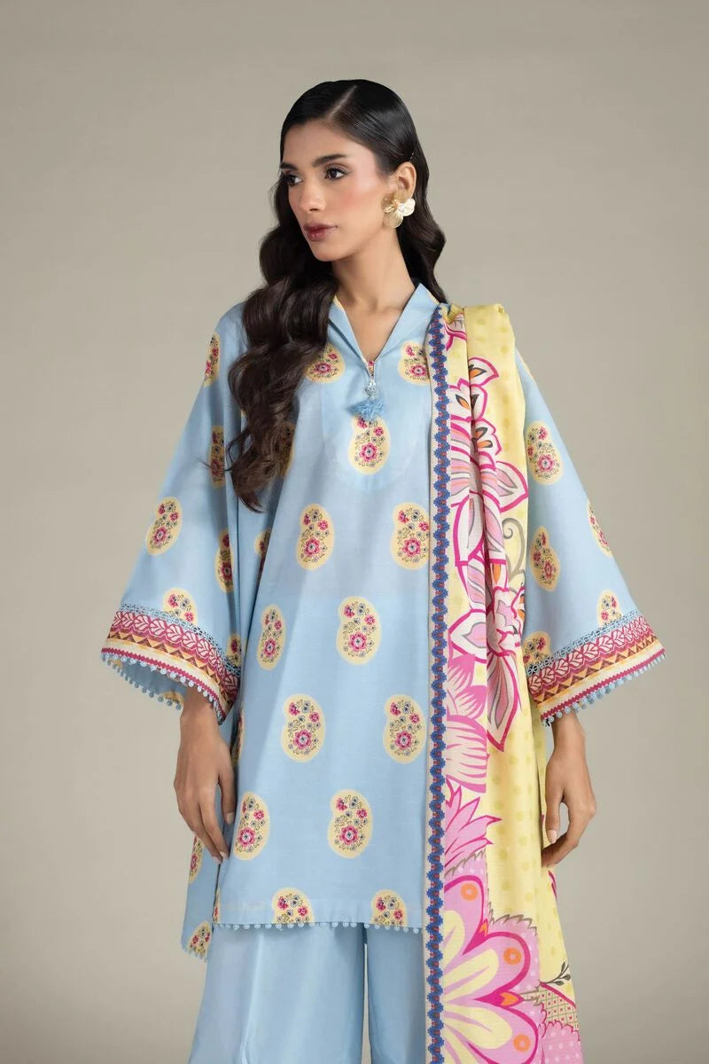 Printed | Cambric Fabrics 3 Piece
