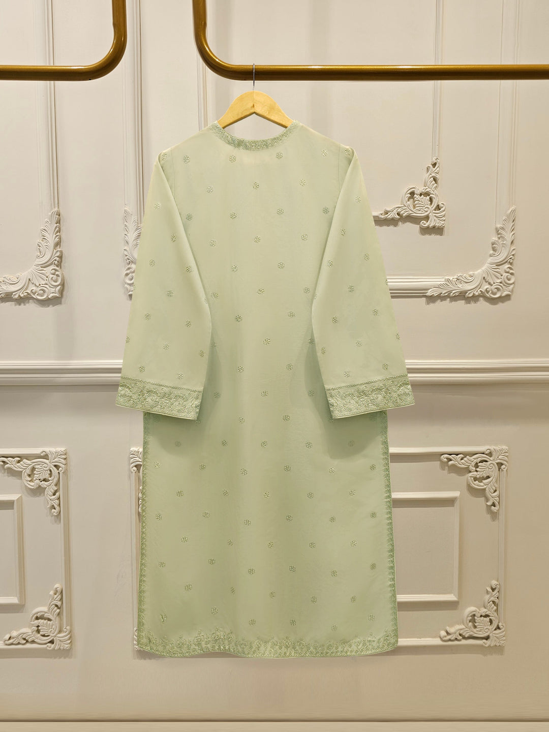 3 Piece - Embroidered Cambric Suit