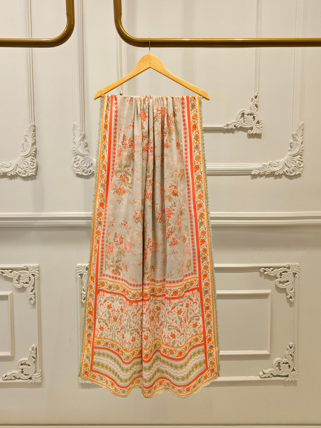 3 Piece - Embroidered Cambric Suit