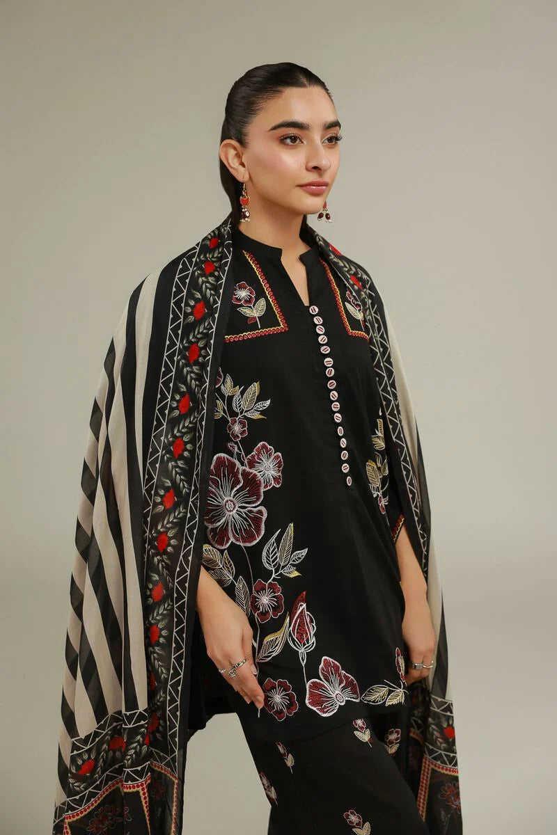 Embroidered | Lawn Threadwork Dupatta