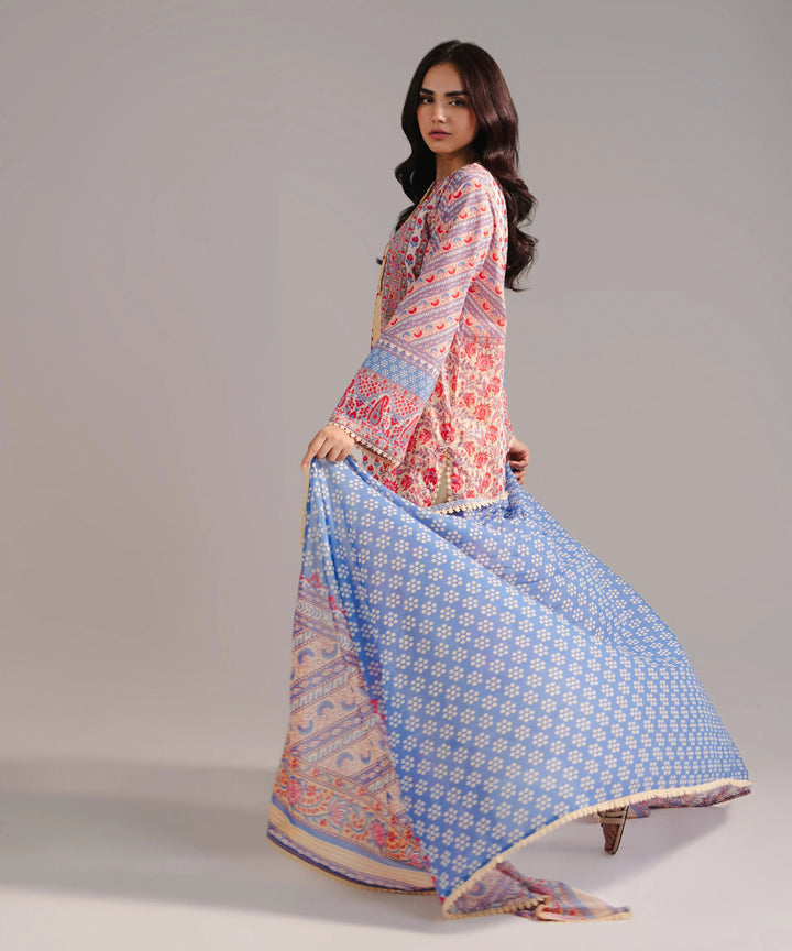 3 Piece - Printed Lawn Suit