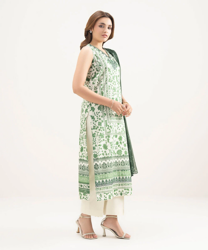 3 Piece - Embroidered Lawn Suit