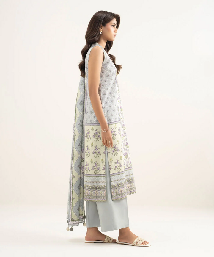 3 Piece - Printed Lawn Suit