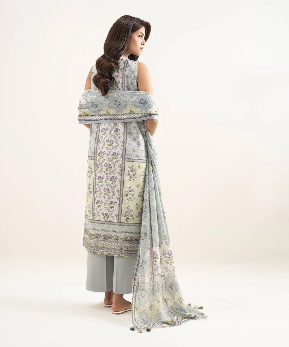 3 Piece - Printed Lawn Suit