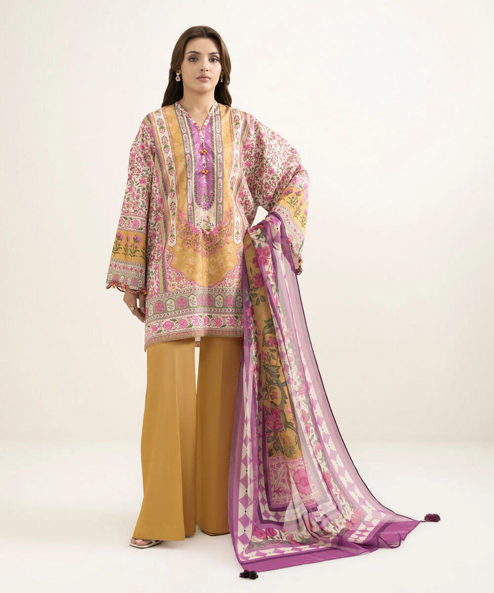 3 Piece - Printed Lawn Suit