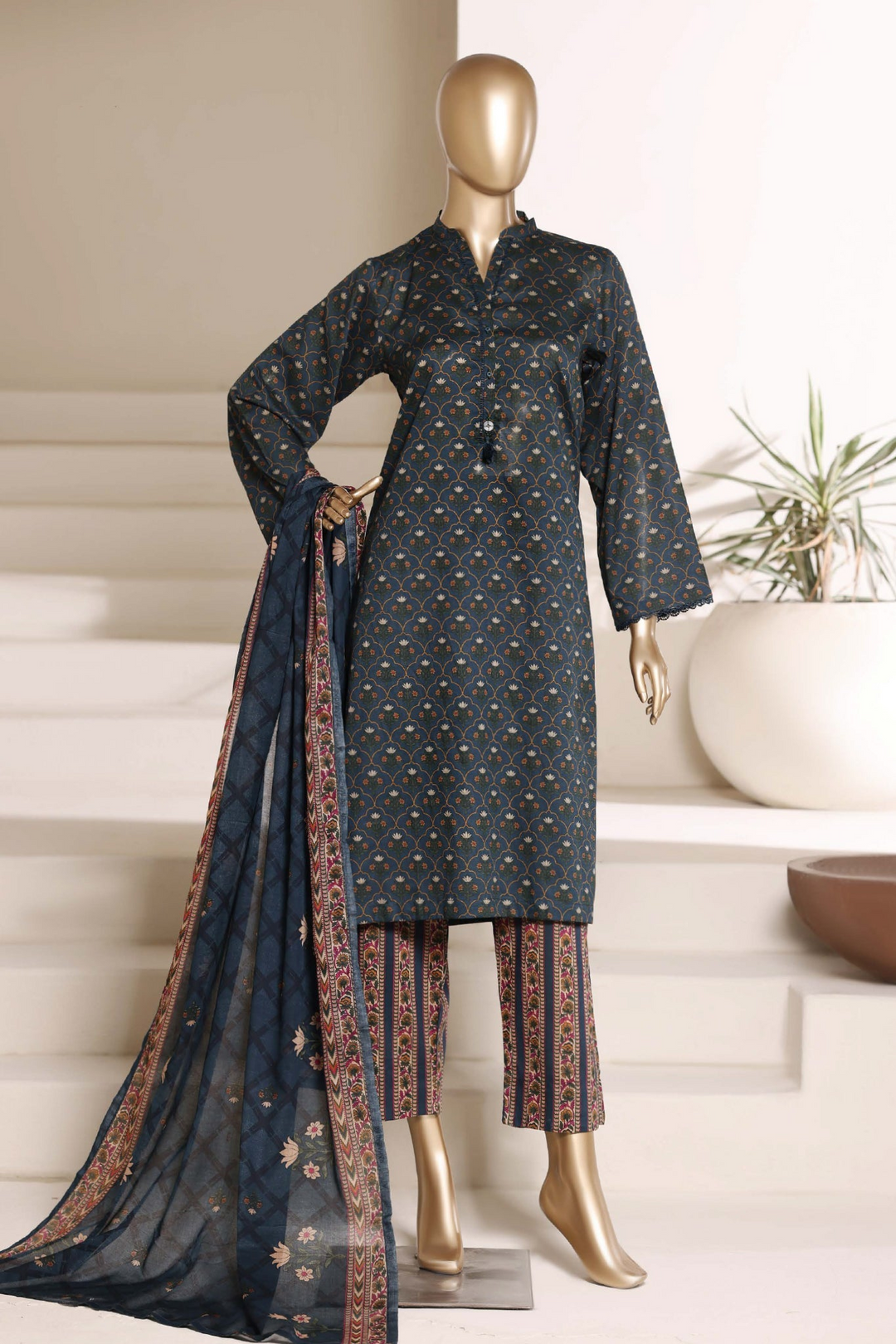 Sada Bahar Stitched 3 Piece Printed Lawn