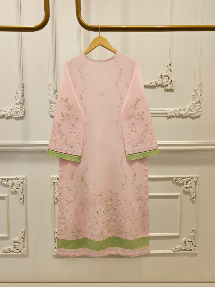 2 Piece - Embroidered Cambric Suit