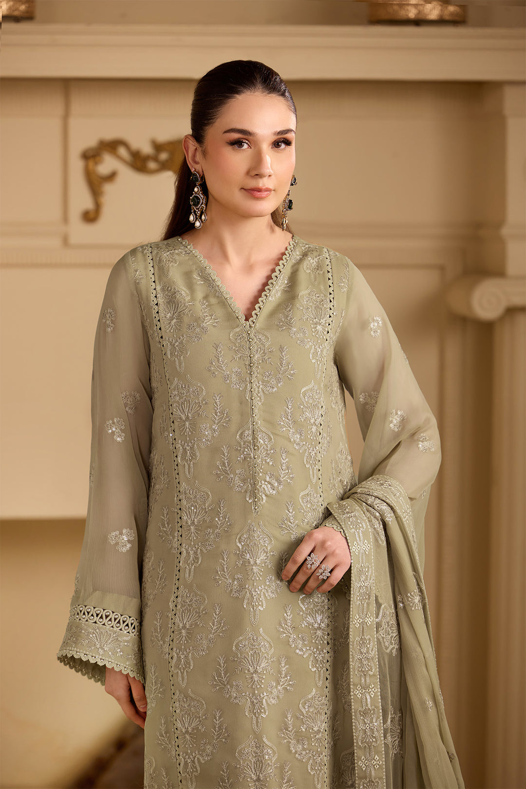 Embroidered Chiffon Unstitched