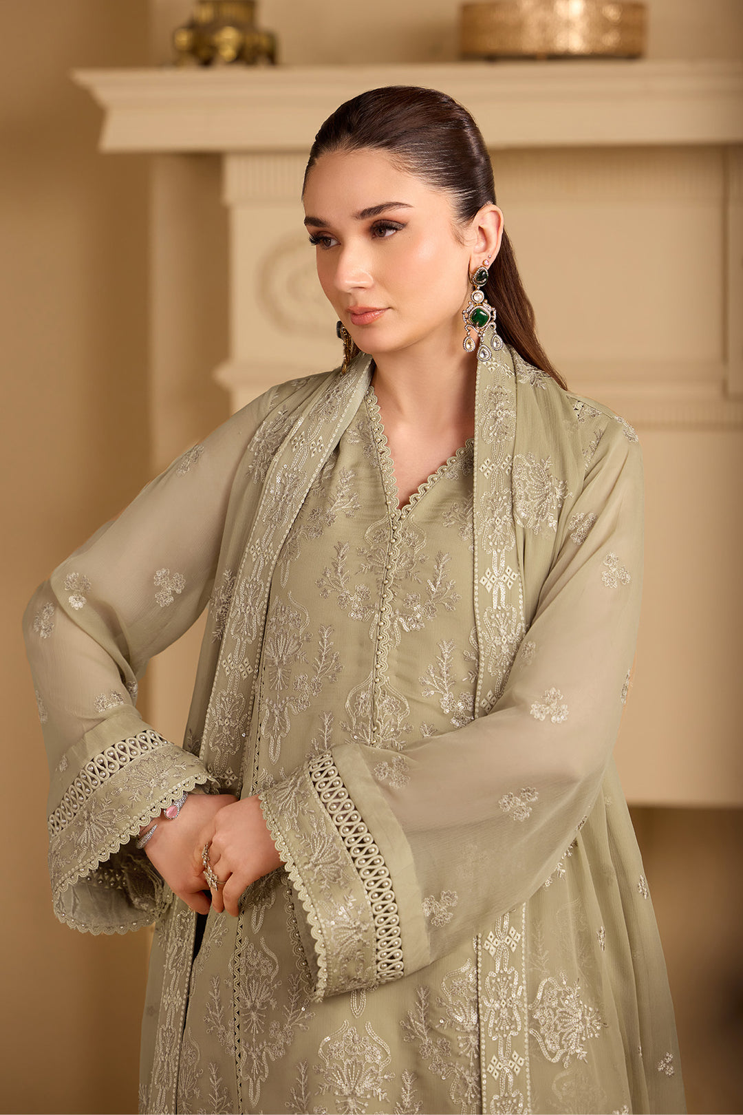 Embroidered Chiffon Unstitched