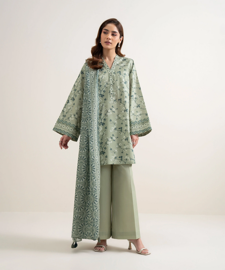 3 Piece - Printed Lawn Suit