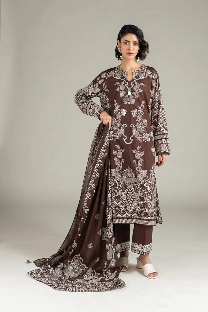 Embroidered Lawn Fabrics 3 Piece