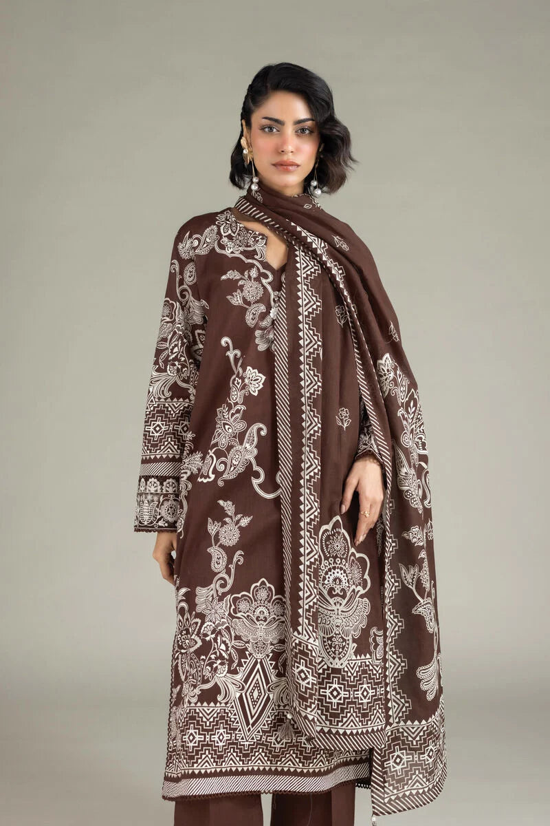 Embroidered Lawn Fabrics 3 Piece