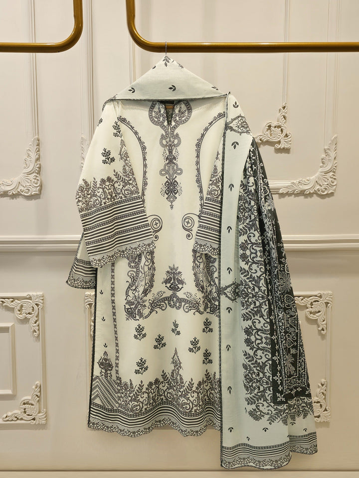 2-Piece Digital Printed Cambric Suit