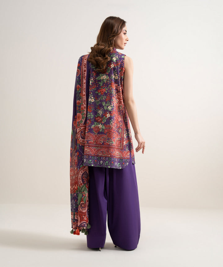 3 Piece - Embroidered Lawn Suit (Pret)