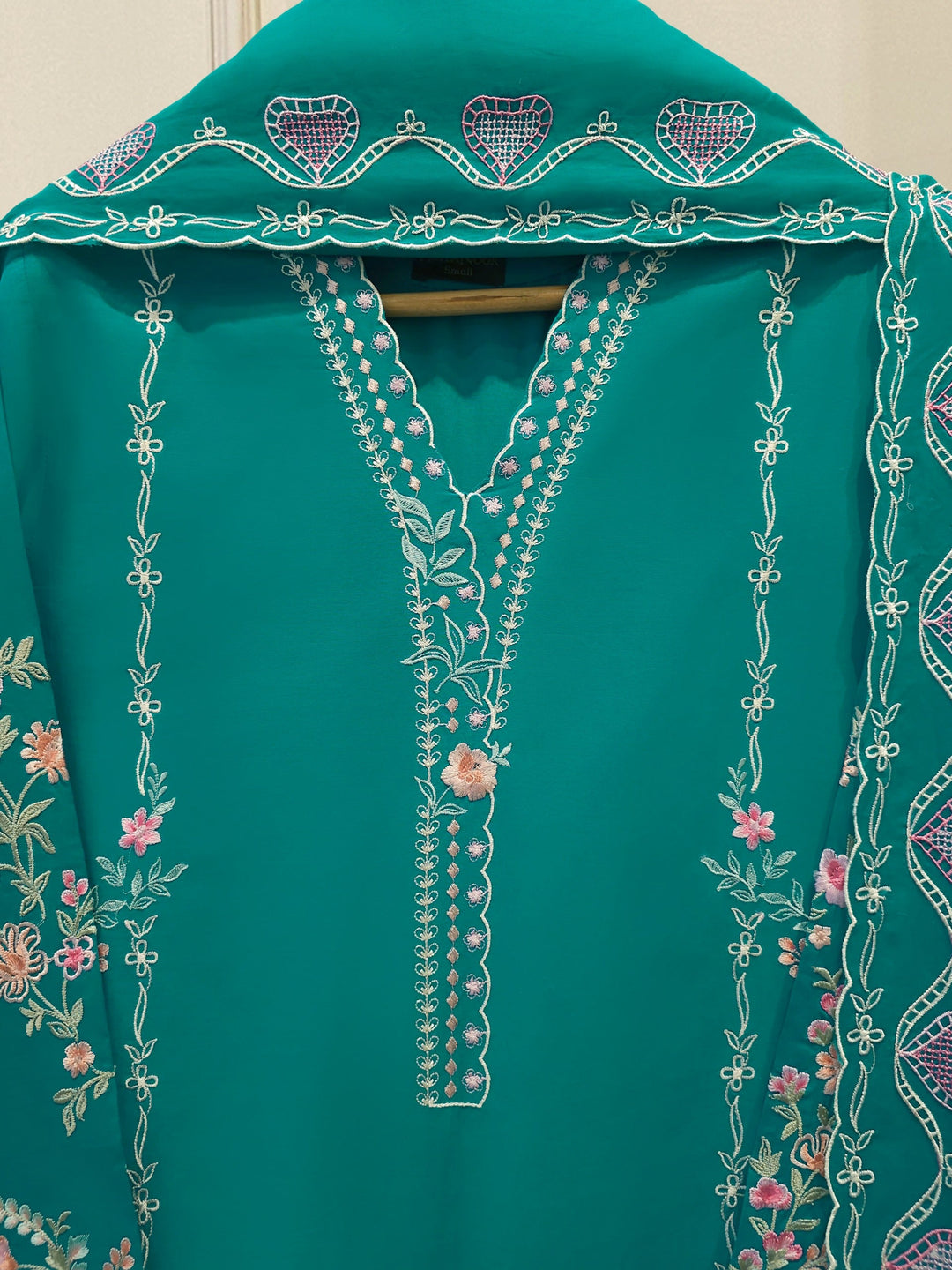 3 Piece - Embroidered Cambric Suit
