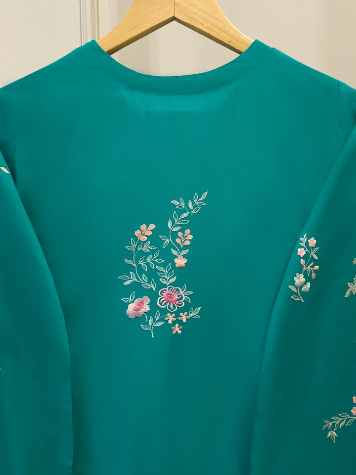 3 Piece - Embroidered Cambric Suit
